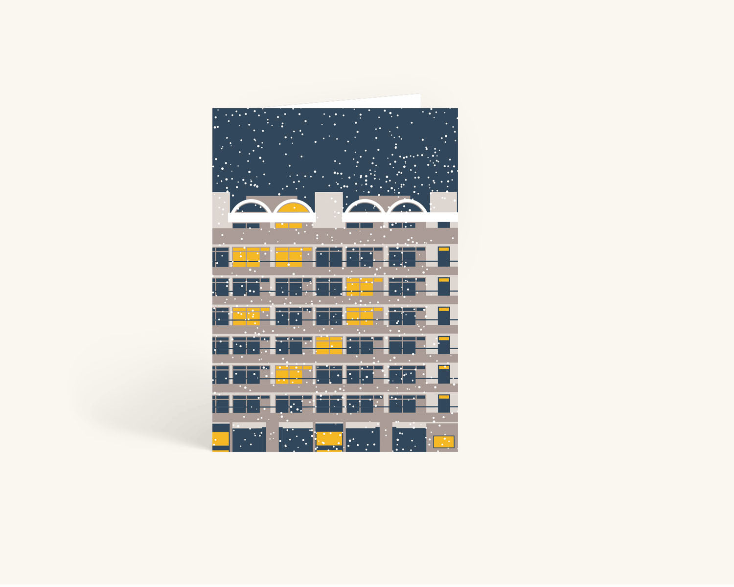 Barbican Estate Winter Card — Terrace block