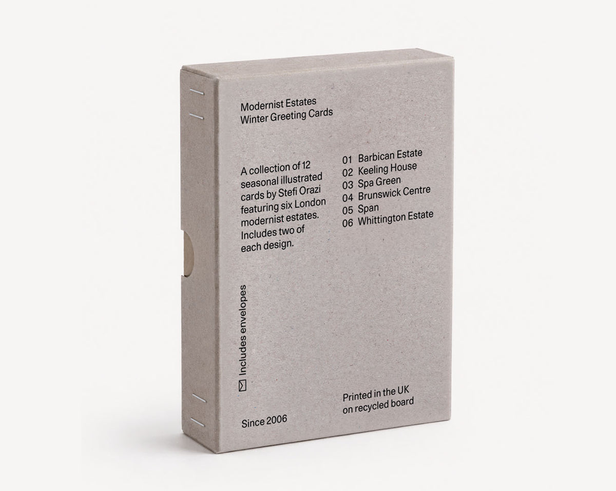 New! Modernist Estates Winter Greeting Cards