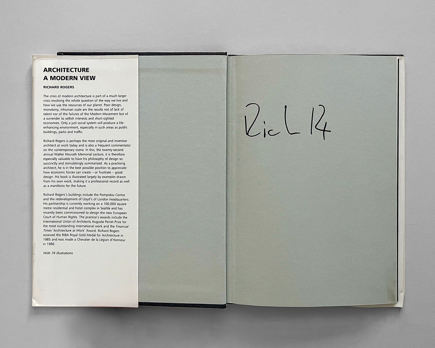 Architecture a Modern View by Richard Rogers — Signed Copy