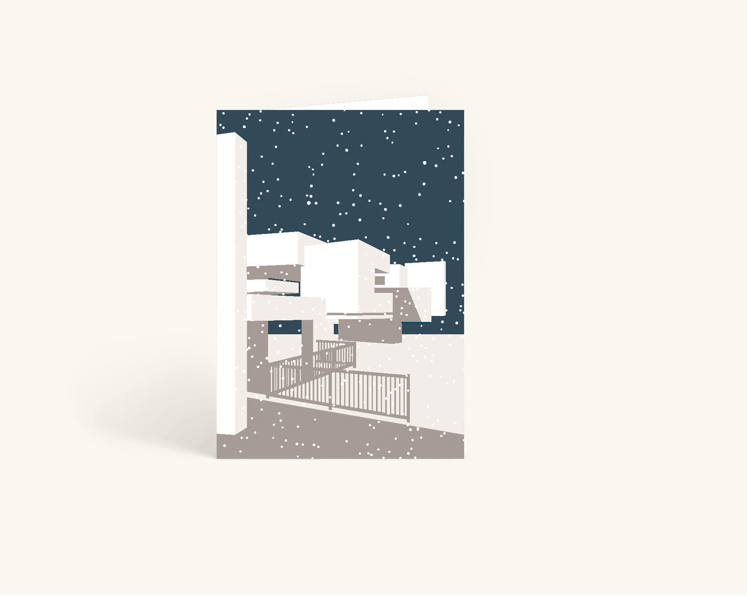 Apollo Pavilion Modernist Winter Card