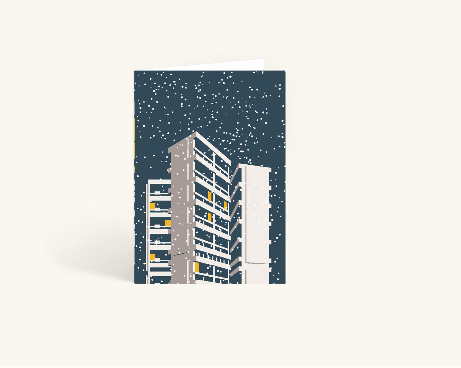 Keeling House Modernist Winter Card